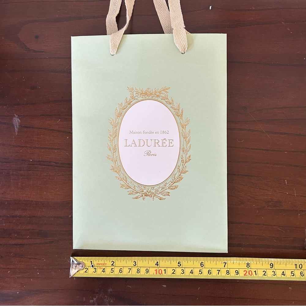 4/$15 One Laduree green gift bag
